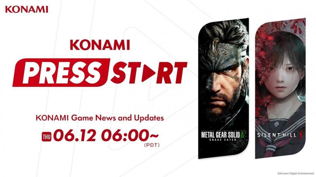 Konami将于6月12日举办发布会 展示《寂静岭f》《合金装备3：重制版》等游戏
