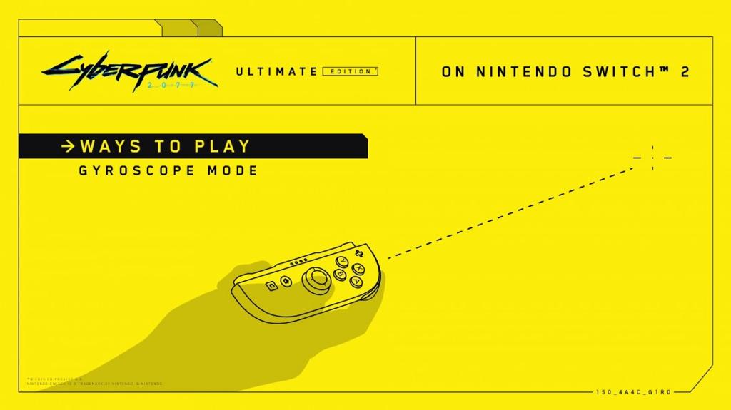 《赛博朋克2077》Switch 2版 官方操作小贴士来了