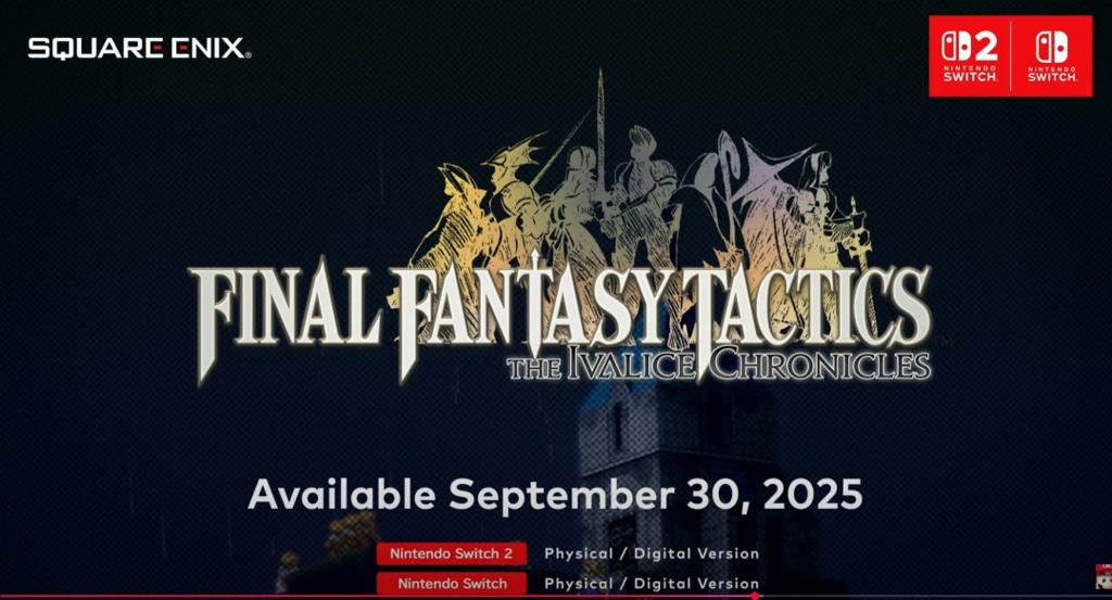 《最终幻想战略版：伊瓦利斯编年史》故事PV NS2和NS发售日公布
