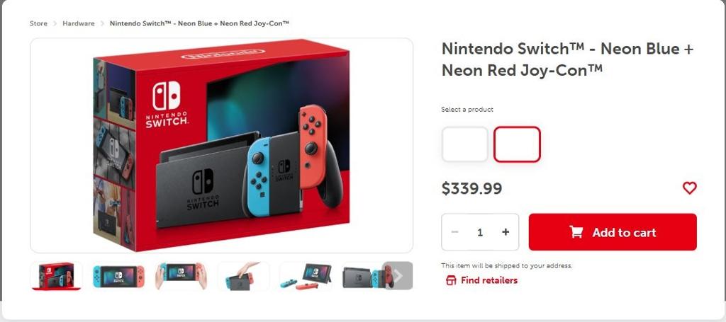 晚买享涨价？ 美任公布switch及其配件涨价细节