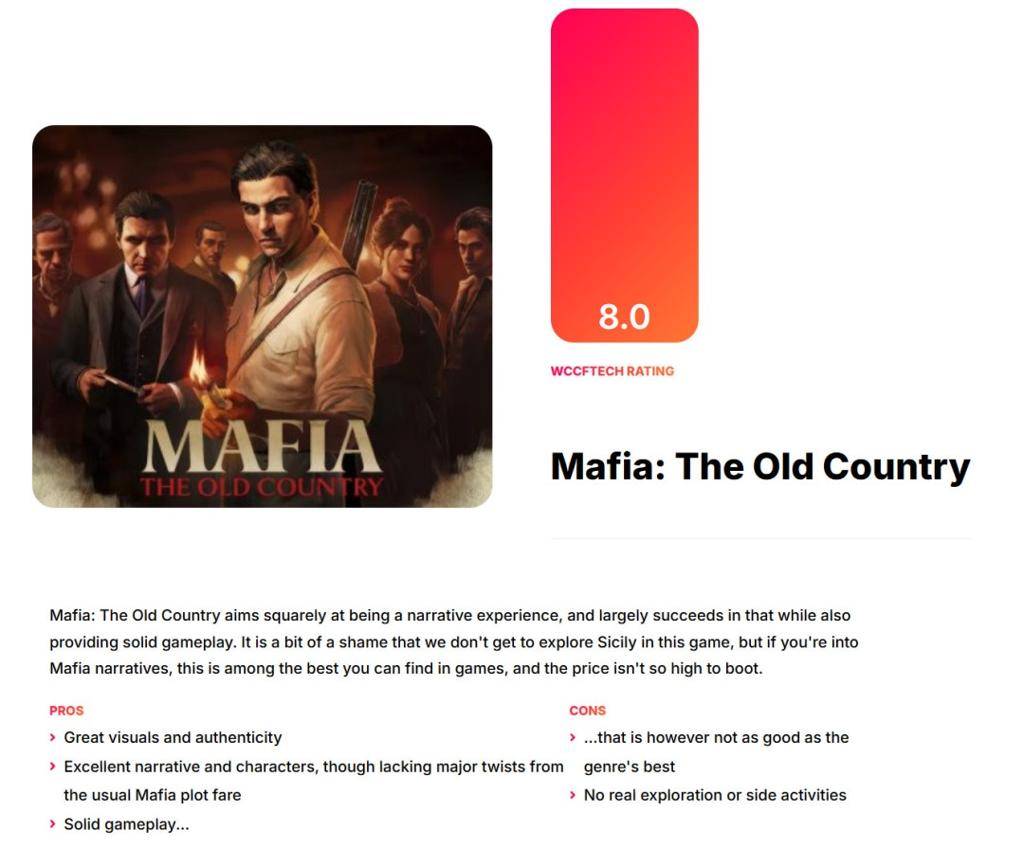 《四海兄弟：故乡》首批媒体评分出炉 IGN 8分