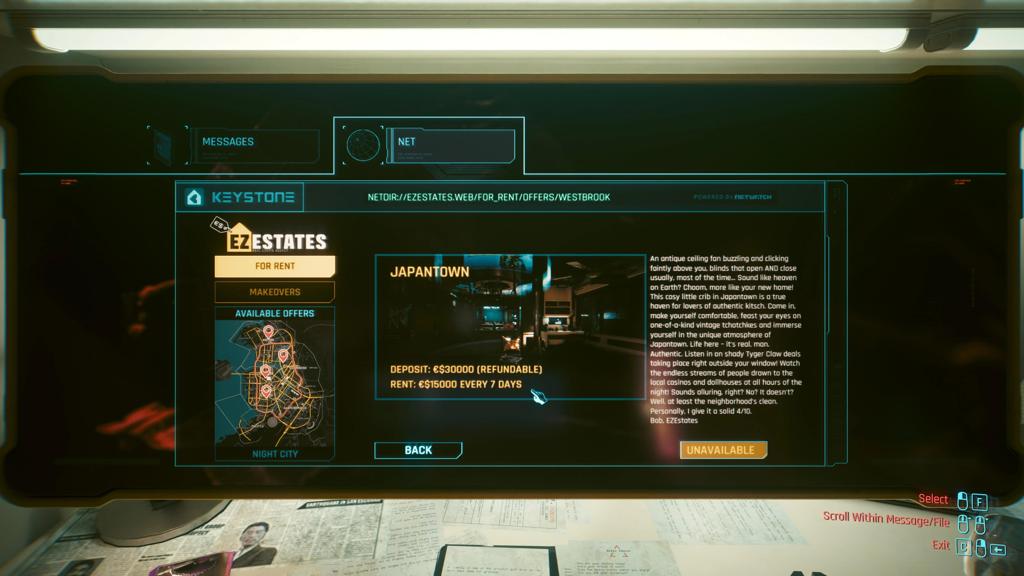《赛博朋克2077》完整租房MOD 体验真实租房压力