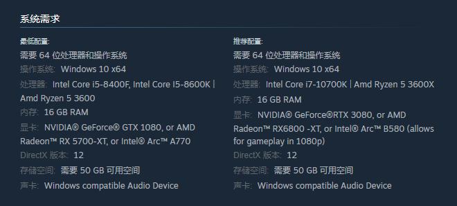 GTX1080就能玩！《时间旅者：重生曙光》配置要求公布