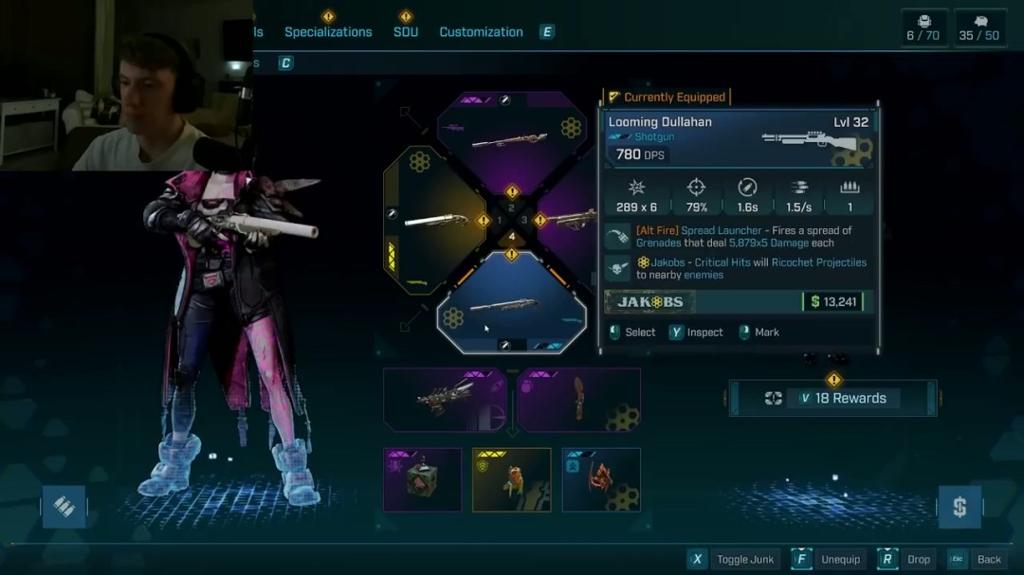 飞刀伤害高到离谱 《无主之地4》无限伤害Build