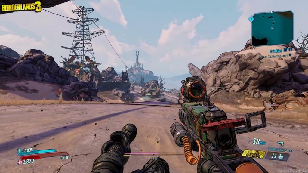 《无主之地4》和《无主之地3》画面对比视频