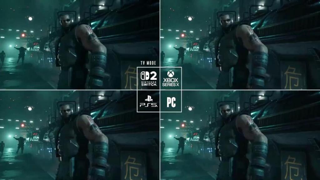 《最终幻想7：重制版》四大平台画面对比 来看看差别