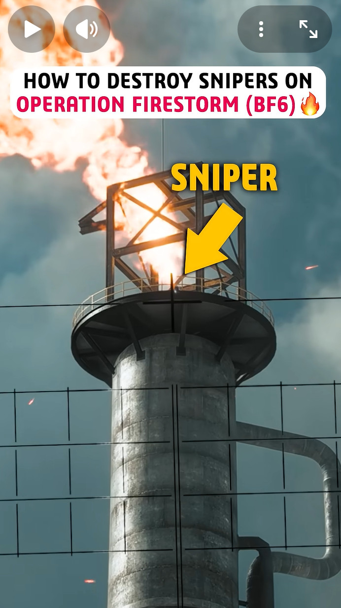 《战地6》火焰风暴地图 教你一招搞定高塔狙击手