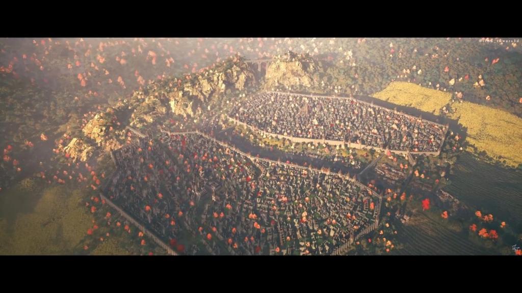 虚幻5打造《上古卷轴4》Skingrad场景 宏伟壮丽