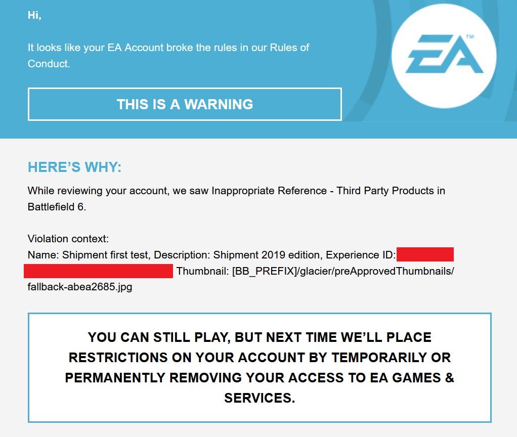 《战地6》门户模式 EA叫停自制COD经典地图