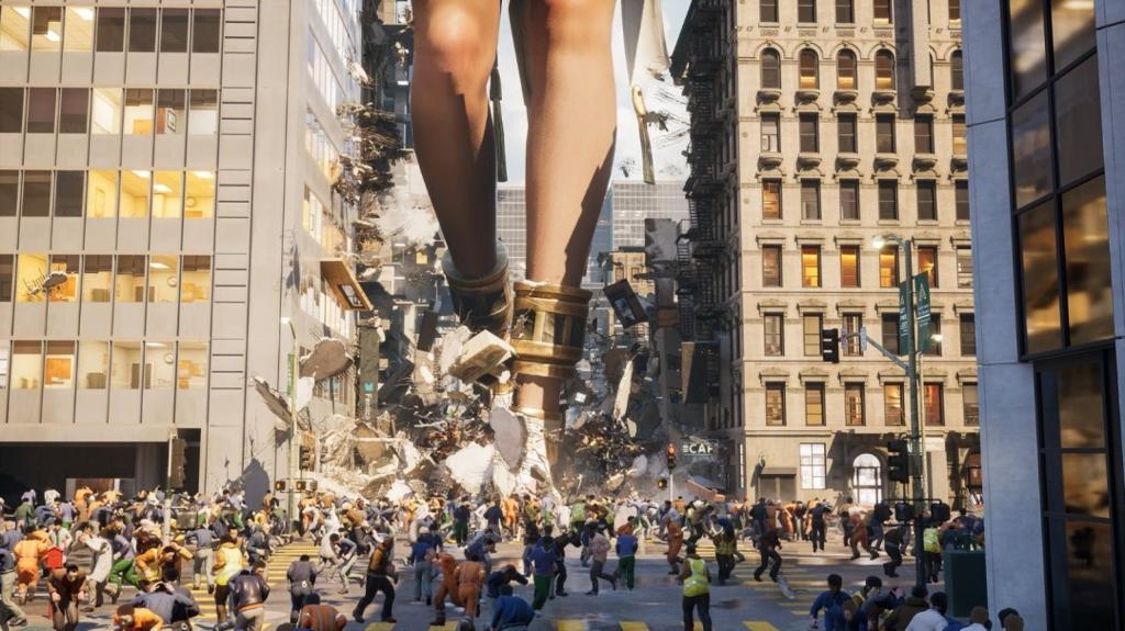 《女巨人游乐场》全新截图 性感女巨人狠狠踩人