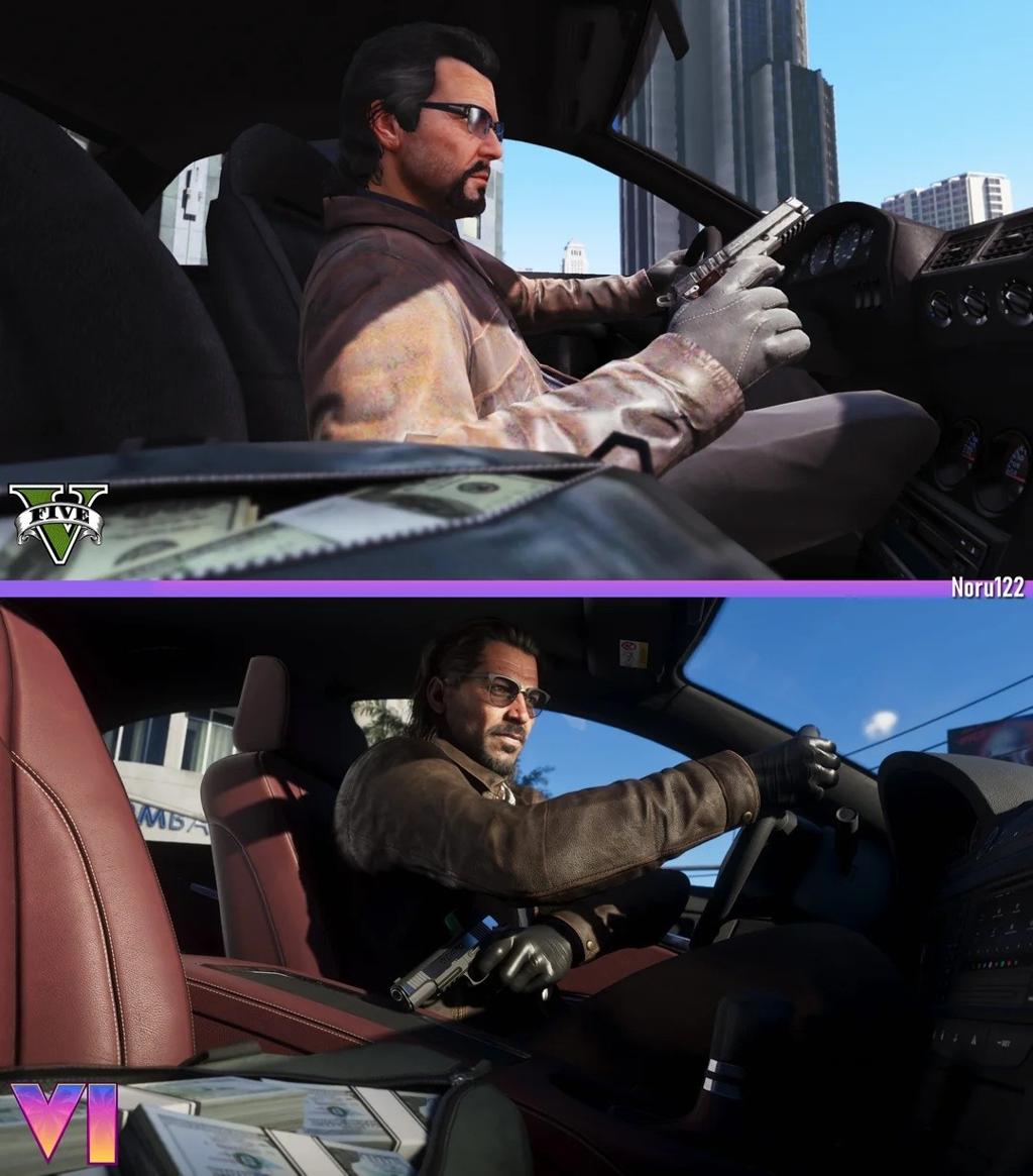 粉丝用《给他爱5》重现《GTA6》官方截图