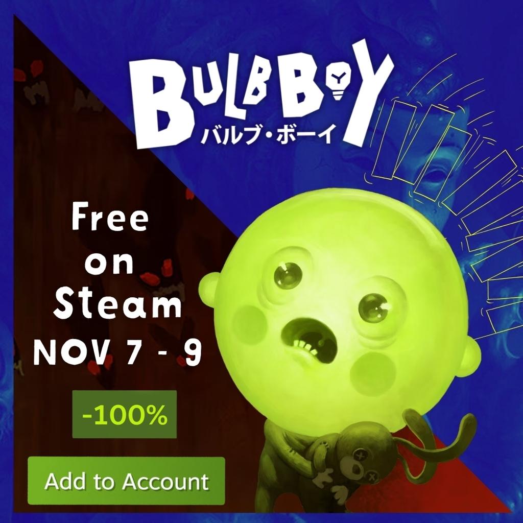 Steam喜加一！恐怖冒险游戏《灯泡小子》免费领