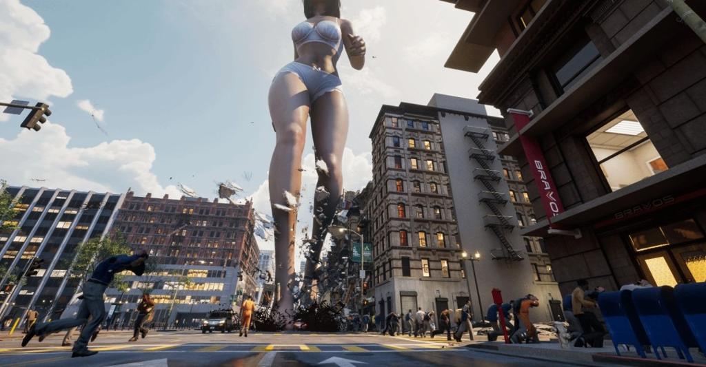 《女巨人游乐场》新视频和截图 性感女巨人狂踩