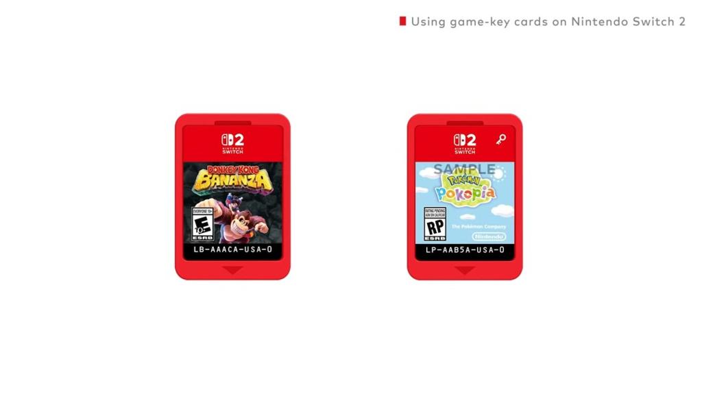 任天堂发布官方视频详解Switch2“游戏钥匙卡”
