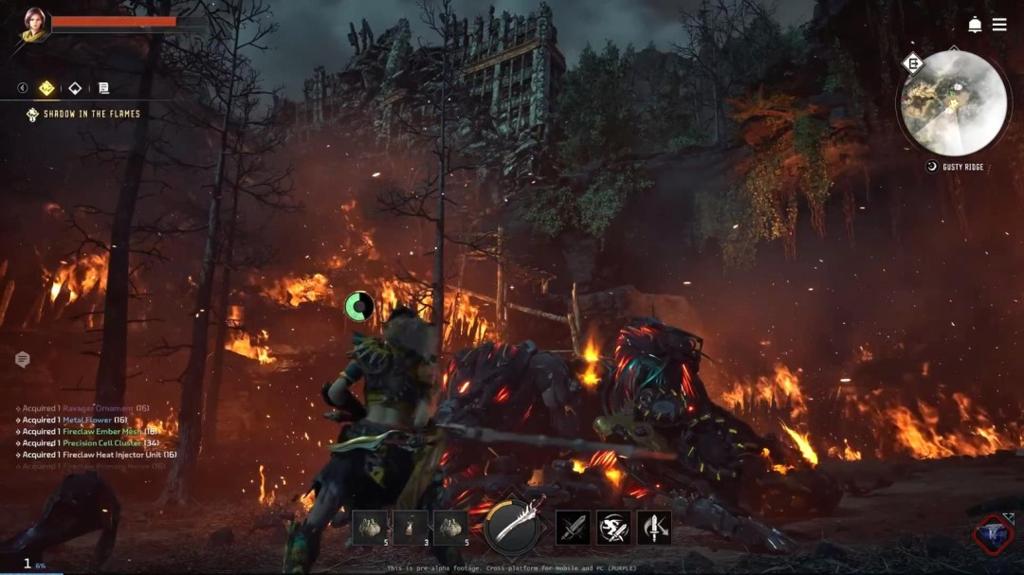 《地平线：钢铁边境》新实机演示 画面和玩法很棒