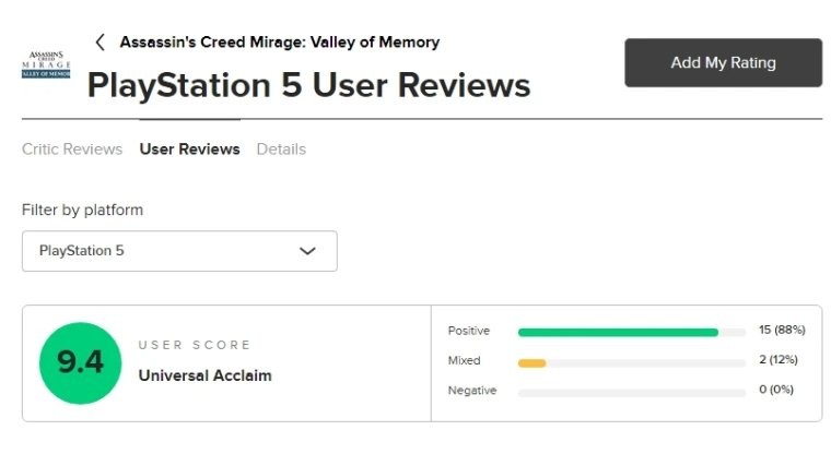 出乎意料！ 《刺客信条：幻景》DLC大受好评