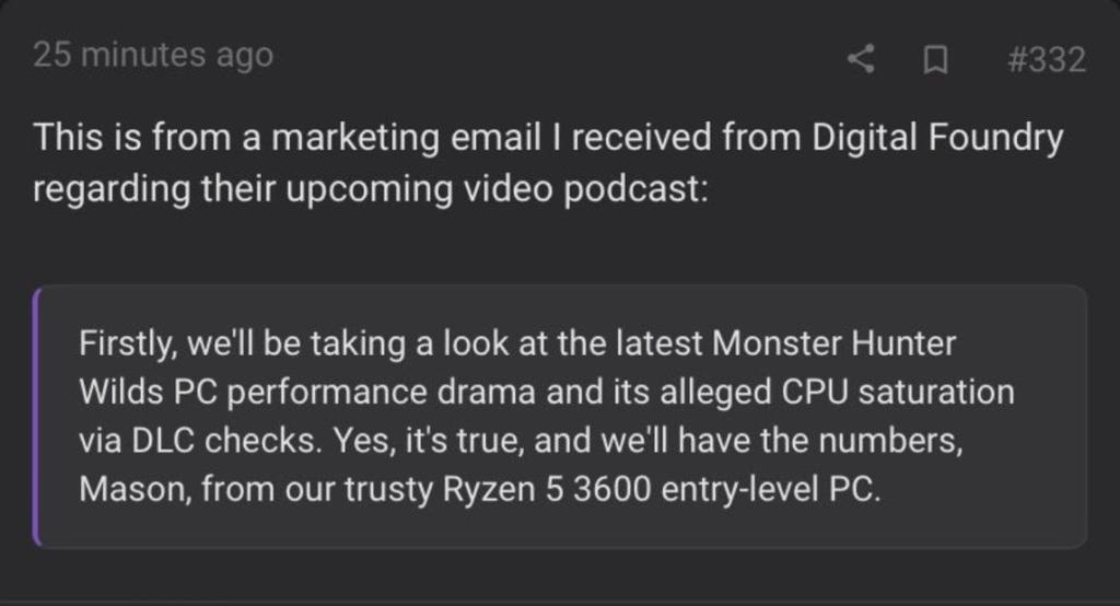 数毛社初步证实《怪物猎人：荒野》DLC数量检测影响性能