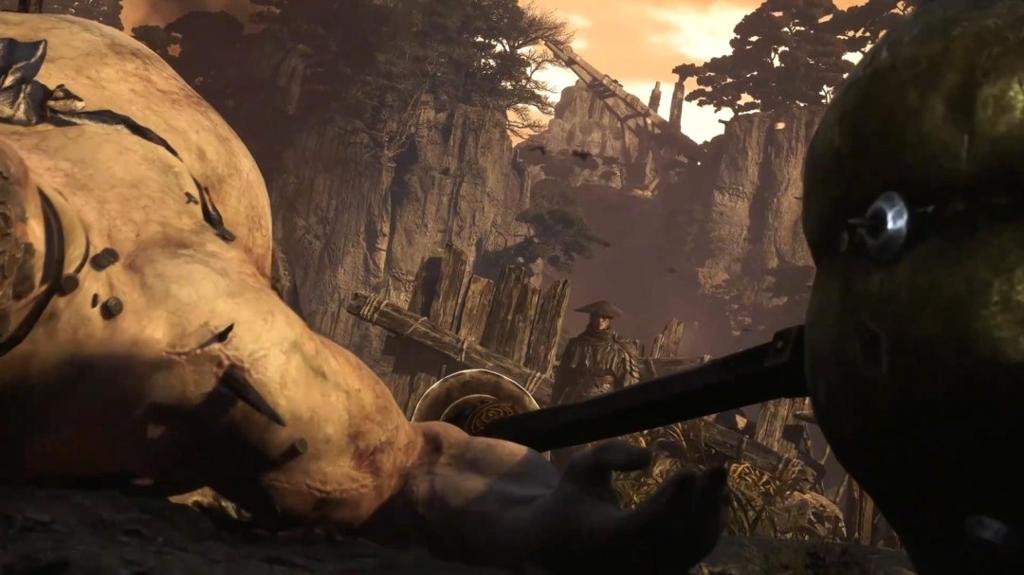 《影之刃零》新实机演示 大战Boss巨锤客万钧