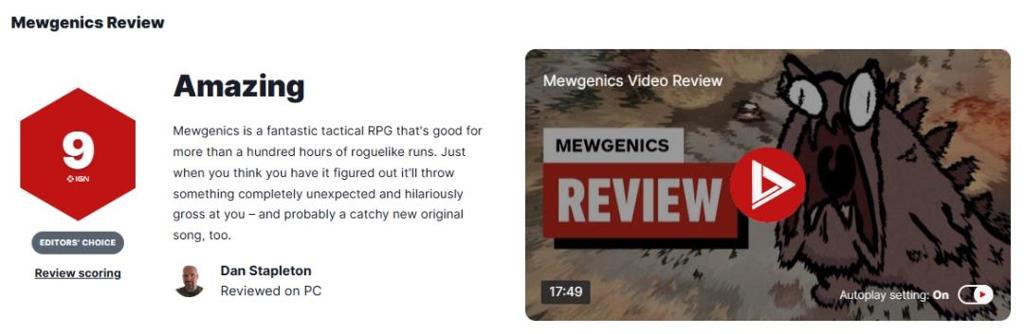 《以撒的结合》作者新作《喵喵的结合》评分解禁！M站均分高达90