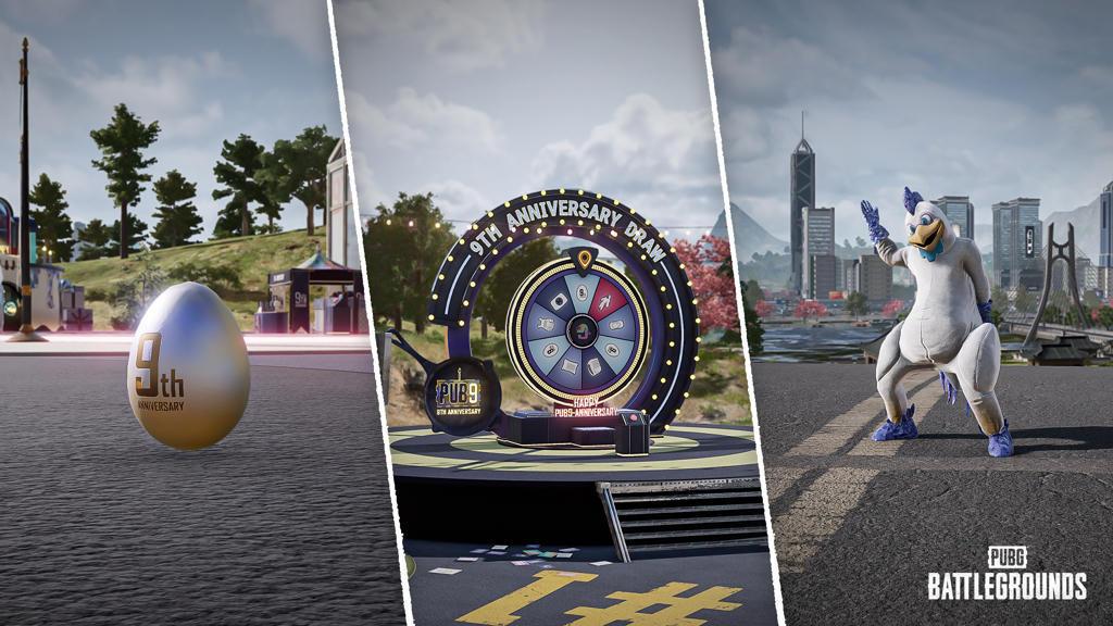 《PUBG》40.2版本更新，9周年纪念派对开启