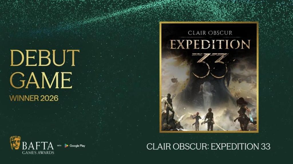 第22届英国电影学院游戏奖获奖名单揭晓 《33号远征队》夺最佳游戏