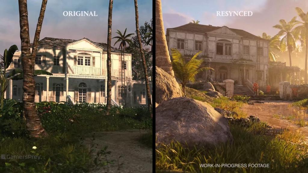 《刺客信条：黑旗 记忆重置》最高需RTX 4090 新旧版画面对比视频