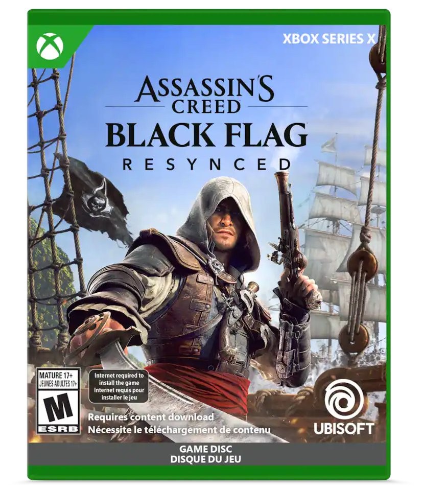Xbox实体游戏新封面曝光！《刺客信条：黑旗 记忆重置》等