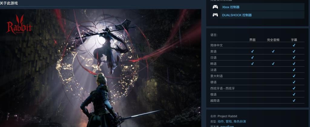 韩版爱丽丝《Project Rabbit》Steam商店页公开 推荐RTX 3070