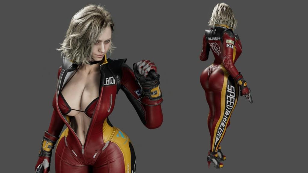 《生化危机9》格蕾丝新Mod 穿赛车服秀好身材