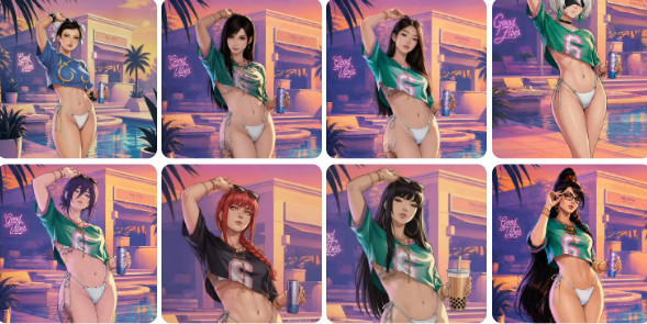 网友恶搞《GTA6》封面女郎 春丽、蒂法、艾达王版本出现