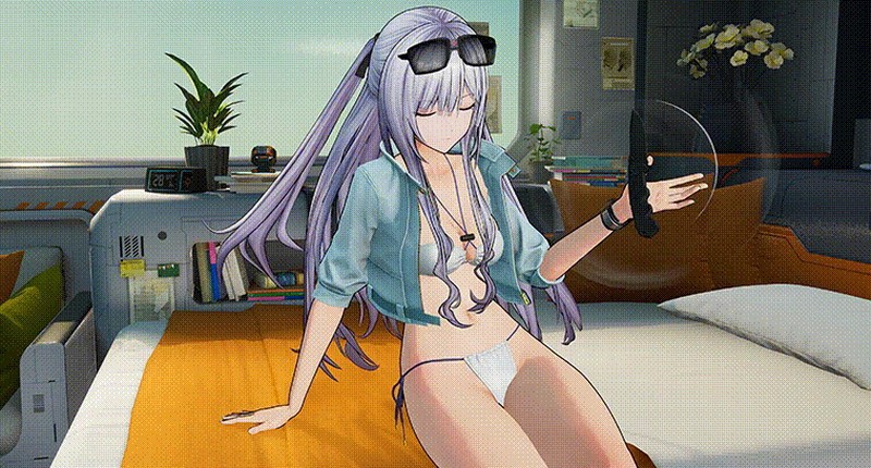 国产游戏《少女前线2》新皮肤热辣 可脱换泳装