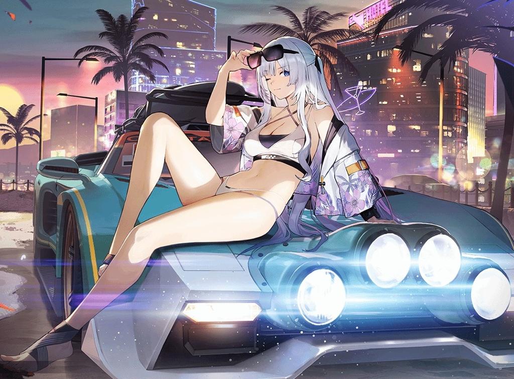 国产游戏《少女前线2》新皮肤热辣 可脱换泳装