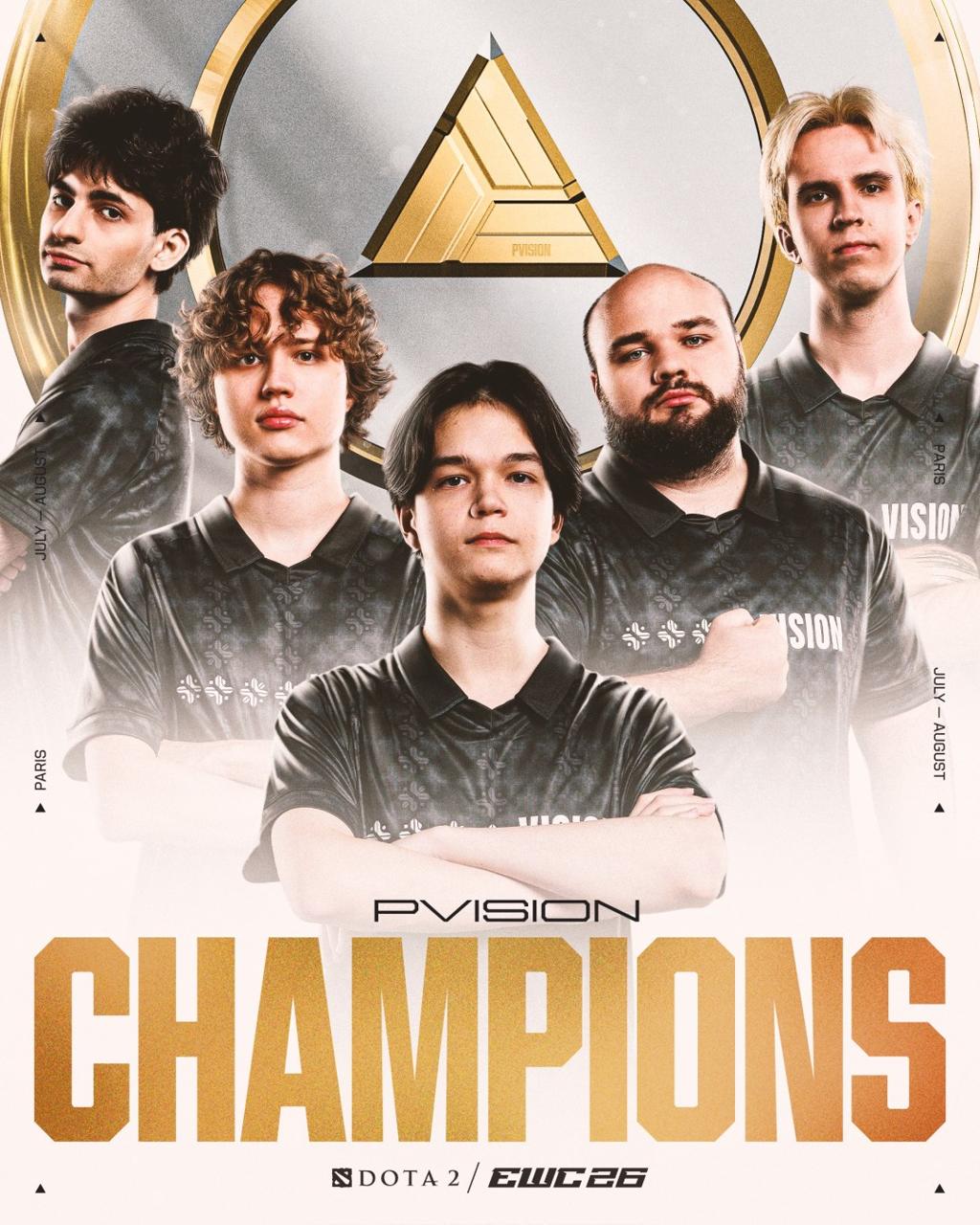电竞世界杯《DOTA2》：PVISION 3：1 BB夺冠