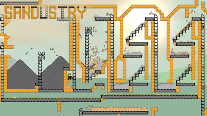 《沙金工业》Steam抢先体验 像素沙盒挖掘探索